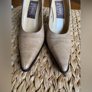 EUC GIANFRANCO FERRE HEELS 36.5- NEVER WORN